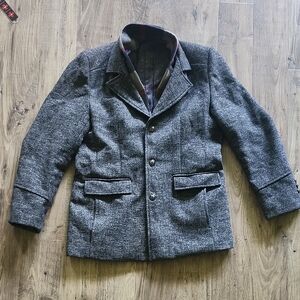 Men's Gray Wool Jacket
